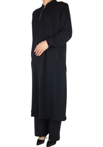 Kadın Ayrobin Kumaş Önü Fermuarlı Vatkalı Cepli Kap modelleri