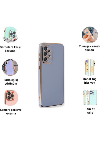 Samsung Galaxy A33 Kılıf Kenar Detaylı Yumuşak Parlak Silikon fiyatları