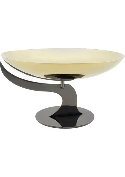 Gold Siyah Çelik Ayaklı Servis 30X30X17CM P339.362935