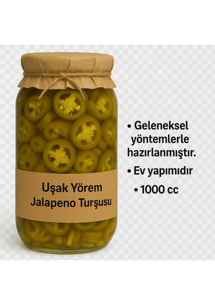 Jalapeno Turşusu 1000CC Uşakyörem