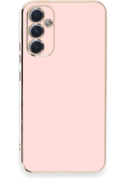 Samsung Galaxy A34 Kılıf Kenar Detaylı Yumuşak Parlak Silikon