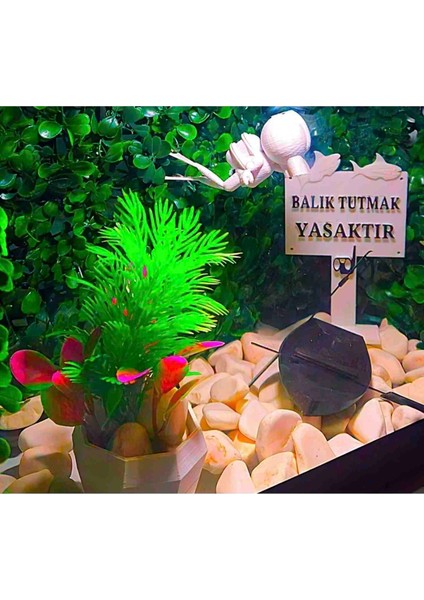 Cam Işıklı Akvaryum Fanus Ledli Aksesuarlı 50X30X20 cm ( 10 Parça Hava Motoru ve Iç Filtre Dahil ) modelleri