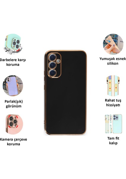 Samsung Galaxy A34 Kılıf Kenar Detaylı Yumuşak Parlak Silikon fiyatları