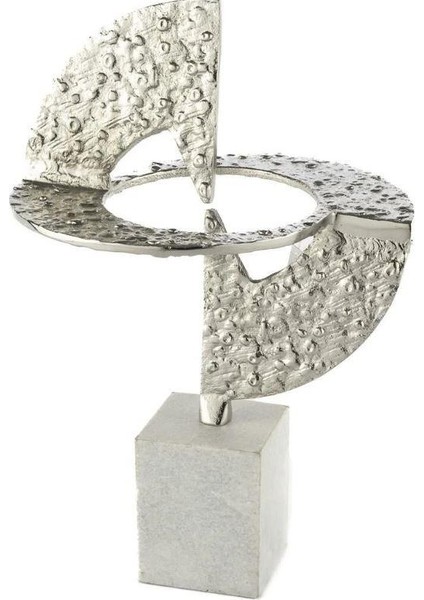 Gümüş Mermer Dekoratif Obje 26X20X38CM P248.362348