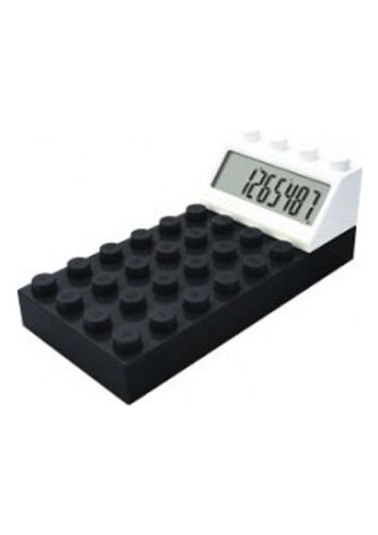 10 Haneli LEGO Tasarımlı Hesap Makinesi (1 Adet) (Ebat: 13,8 cm x 6,4 Cm) Pilleri Dahildir