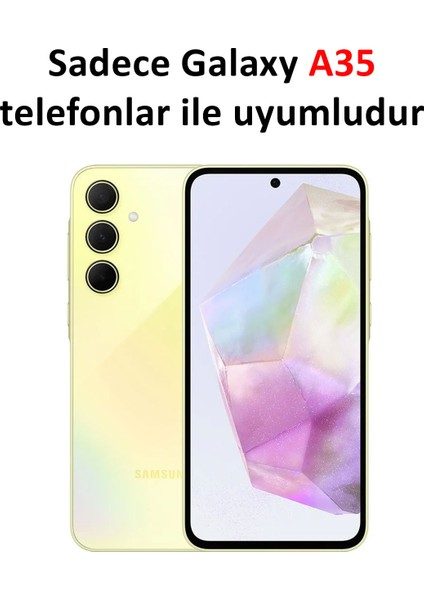 Samsung Galaxy A35 Kılıf Kenar Detaylı Yumuşak Parlak Silikon modelleri
