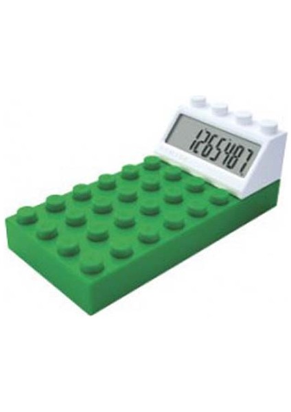 10 Haneli LEGO Tasarımlı Hesap Makinesi (1 Adet) (Ebat: 13,8 cm x 6,4 Cm) Pilleri Dahildir