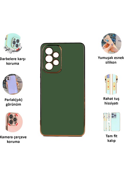 Samsung Galaxy A72 Kılıf Kenar Detaylı Yumuşak Parlak Silikon fiyatları