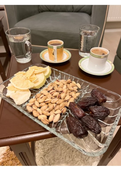 Elegant Servis Tabak Bölmeli Sunum Tabağı 2 Li