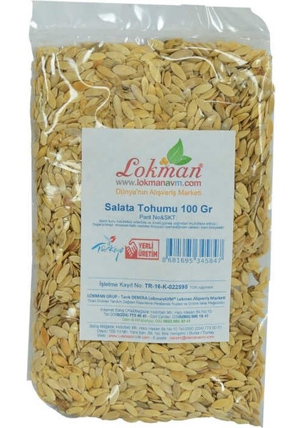 Salata Tohumu Doğal 100 gr Paket