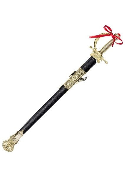 Altın Renk Kabzalı Zararsız Oyuncak Şövalye Kılıcı - 68 cm (Plastik) fiyatları