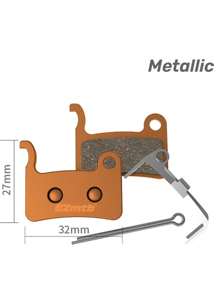 Ezmtb Çengelli Ultra Güçlü Shimano Disk Fren Balatası - BP1102, Ezmtb, Metal, Kartlı