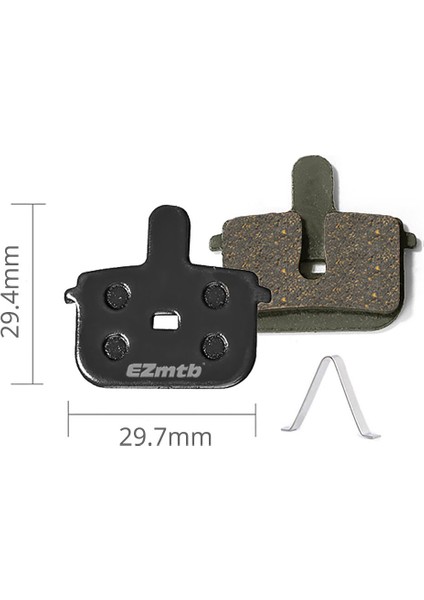 Ezmtb Kuba S15 Speedlight tonglı Disk Fren Balatası - BP1056, Ezmtb yarı-Metal, Kartlı