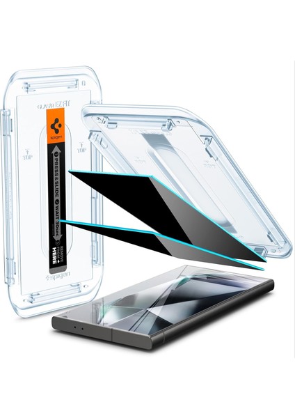 Galaxy S24 Ultra Privacy Hayalet Cam Ekran Koruyucu Glas.tr Ez Fit (2 Adet) - AGL07625