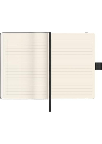 Sıvama Kalın Kapak Defter A6 Siyah
