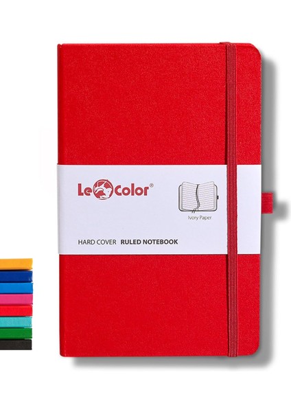 Color Tarihsiz Klasik Defter Rec Note 13X21 Çizgili Kırmızı