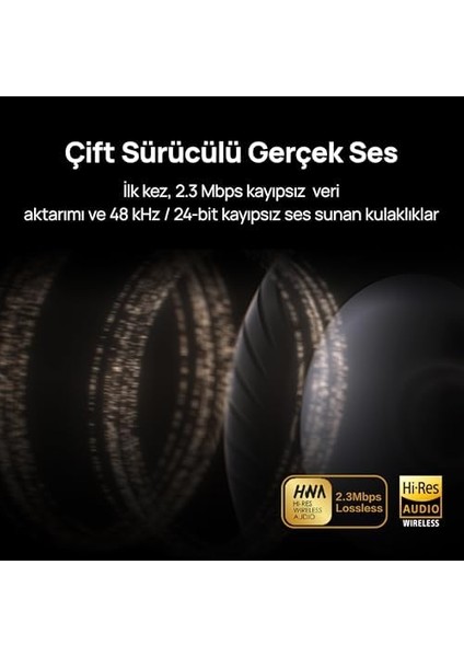 Freebuds Pro 4，çift Sürücülü Gerçek Ses，net ve Stabil Görüşmeler，akıllı ve Dinamik Aktif Gürültü Engelleme，kafa Hareketleri ile Kontrol，ios ve Android ile Uyumlu，kayıpsız Ses Kalitesi, Beyaz