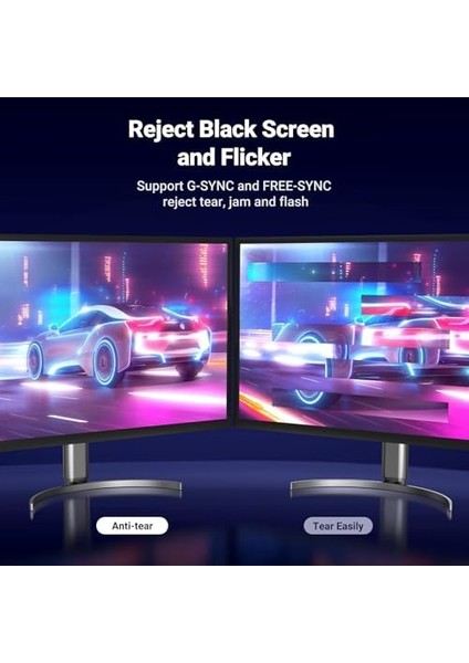 8k Displayport Kablosu 1.4 Dp Kablosu Displayport Dp Dp Kablosu Desteği 8k 60Hz, 4K 144Hz, 1080P 165Hz Hdtv'ler Için Hdr Video, Monitör, Grafik Kartı, Bilgisayar (2m)