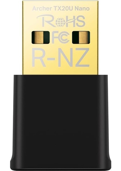 Archer TX20U Nano, AX1800 Mbps, Çift Bant, Mu-Mımo, USB 3.0, Wpa3, Windows 10/11 Uyumlu, Wi-Fi 6 Nano USB Adaptör
