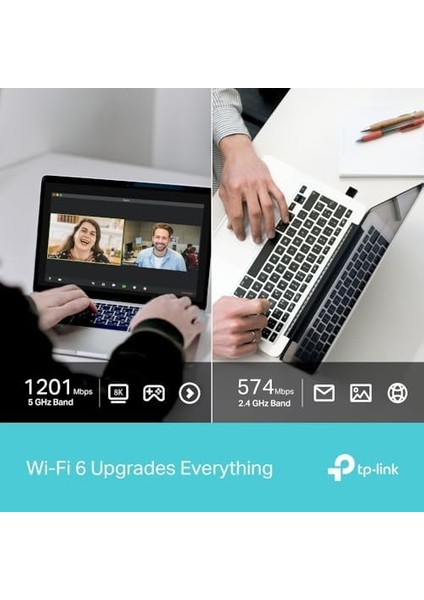 Archer TX20U Nano, AX1800 Mbps, Çift Bant, Mu-Mımo, USB 3.0, Wpa3, Windows 10/11 Uyumlu, Wi-Fi 6 Nano USB Adaptör