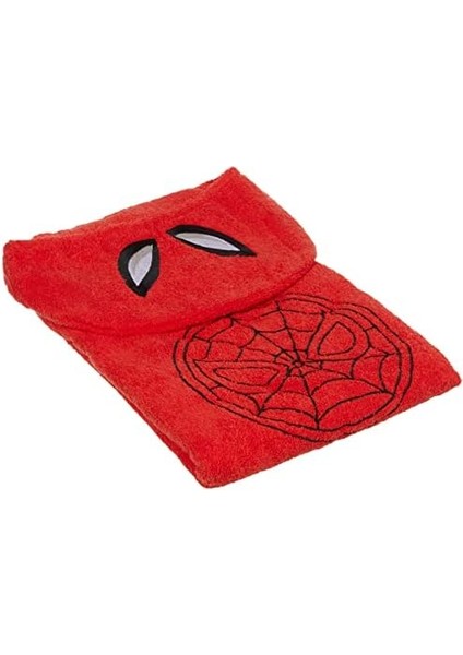 Spiderman Lisanslı Karakter BASKILI Pamuk Bebek Havlu Panço, Çok Renkli, 75X130 cm