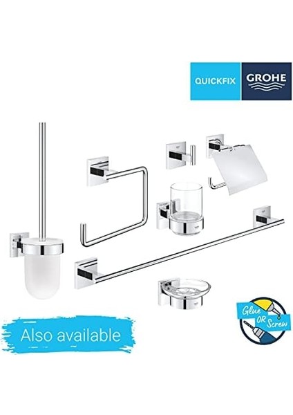 Start Cube Quickfix Halka Havluluk, Duş/banyo Aksesuarları, Krom, 40975000