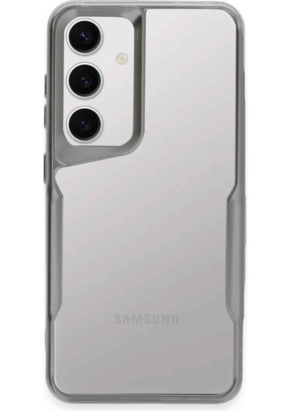 Giyim & Aksesuar Samsung Galaxy S24 (6.2) ile Uyumlu Boyi Silikon Kılıf Yükseltilmiş Lens Çerçeveli Silikon Kılıf (Gümüş)