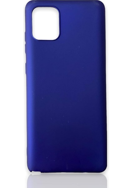 Galaxy A81 - Note 10 Lite Uyumlu Kılıf Esnek Silikon Yıkanabilir Uzun Ömürlü Kapak - Parliement Blue