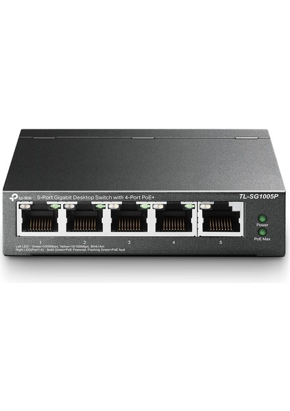 TL-SG1005P, 5-Port Gigabit Desktop Switch With 4-Port Poe+