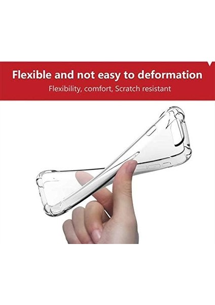 iPhone 7/8/se 2020/SE 2022 Uyumlu Darbe Önleyici Sararmaya Dayanıklı Airbag Korumalı Ultra Slim Tpu Şeffaf Silikon Kılıf (Şeffaf, iPhone 7/8/se 2020/SE 2022)