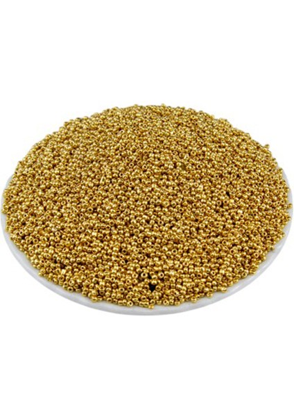 Kaplama Altın (11/0) 2 mm Kum Boncuğu 100 gr