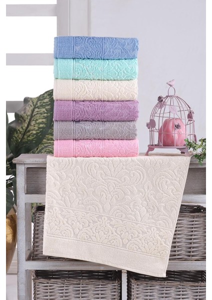 Tekstil Soft | 6'lı 50X90 cm El&yüz Havlu Seti Renkli