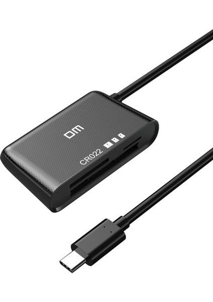 CR022 USB Type-C To Micro Sd Tf Sd ve Cf Kart Okuyucu