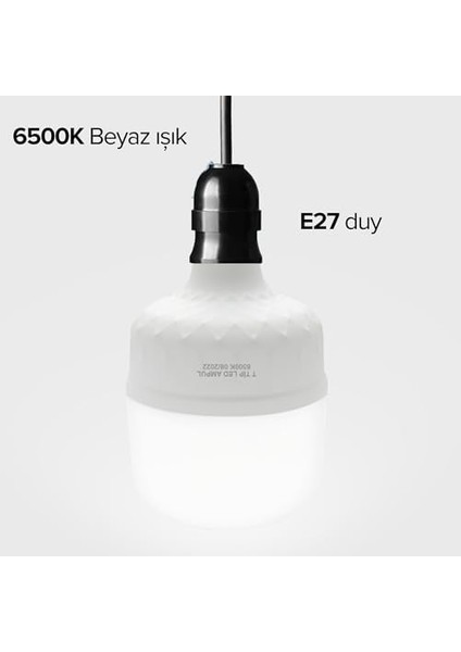 LED Torch Ampul 20 Watt | 30 Watt | 40 Watt | 50 Watt E27 Duy (20 Watt, Adet, 1)
