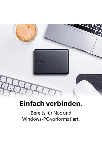 Canvio Partner 1 Tb Taşınabilir 2, 5 Inç Harici Hdd, USB 3.2 Gen 1, Mac ve Windows ile Uyumlu, USB ile Çalışır