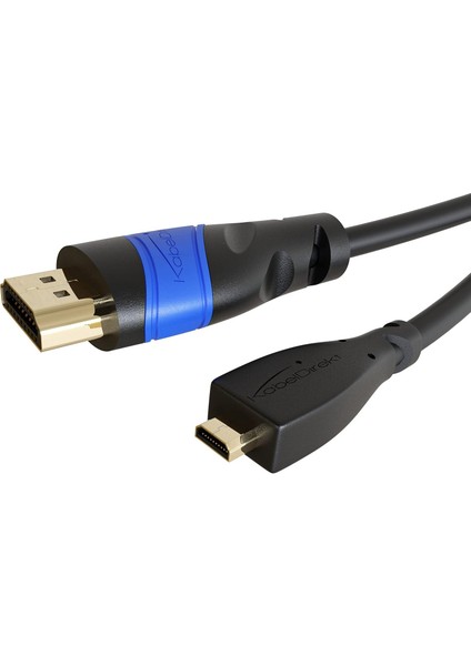 - 5m - Micro-Hdmı Kablosu (Hdmı - Micro-Hdmı, Iki Yönlü - Ultra Hd Için 4 K @ 60Hz - Ethernet ile Yüksek Hız - Tabletler/kameralar/raspberry Pi Için, Siyah)