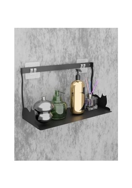 Yapışkanlı Siyah Kedi Desenli Banyo Düzenleyici, Mutfak Düzenleyici, Banyo Organizer 3m Yapışkanlı Tasarım MT86S fiyatları