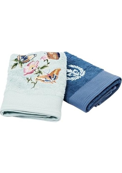 Bambu Rıver Hamam Seti Mavi 4'lü Set