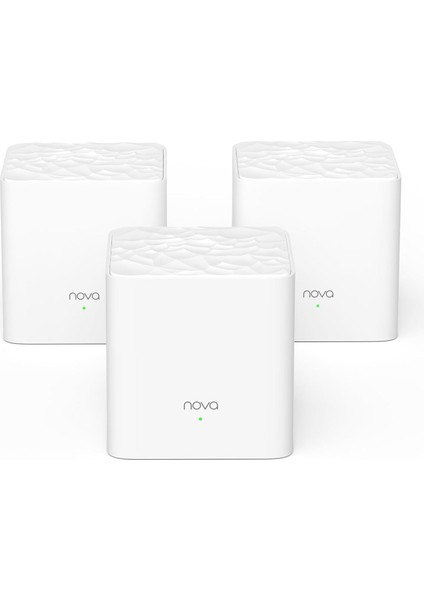 Nova Mw3 Mesh Wifi SISTEMI-325 ㎡'ye Kadar, Wifi Yönlendirici ve Genişletici Değiştirme, Uygulama Kontrolü, Kolay Kurulum, Alexa ile Çalışır, 3'lü Paket