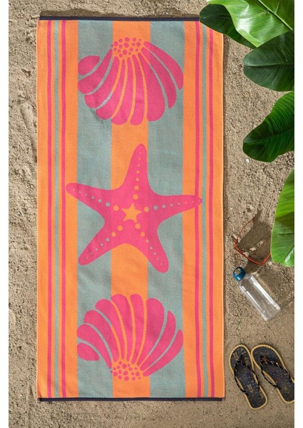 Nice Pink Shell Plaj Havlusu 70X150 cm