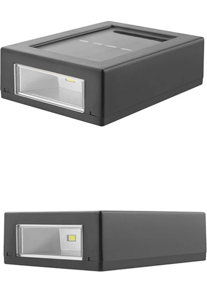 Güneş Enerjili Solar Lamba Aplik LED Teras Bahçe Veranda Çift Taraflı 1 Adet