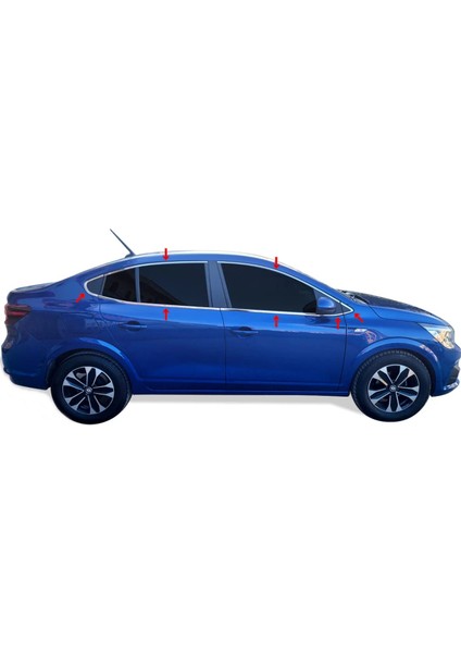 Renault Taliant Krom Cam Çerçevesi 16 Parça 2020+ modelleri