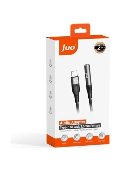 USB Type-C To 3.5mm Jack Aux Kulaklık Mikrofon Çevirici Dönüştürücü Adaptör Kablo