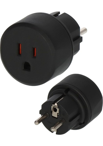 Abd Fiş Sistemi Türkiye Uyumlu IP20 Lisanslı Topraklı Trl Adaptör Dönüştürücü