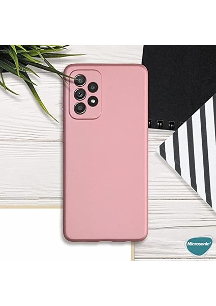 Matte Silicone Samsung Galaxy A23 Için Kılıf Mor [galaxy A23 ile Uyumlu Kılıf - Mor]