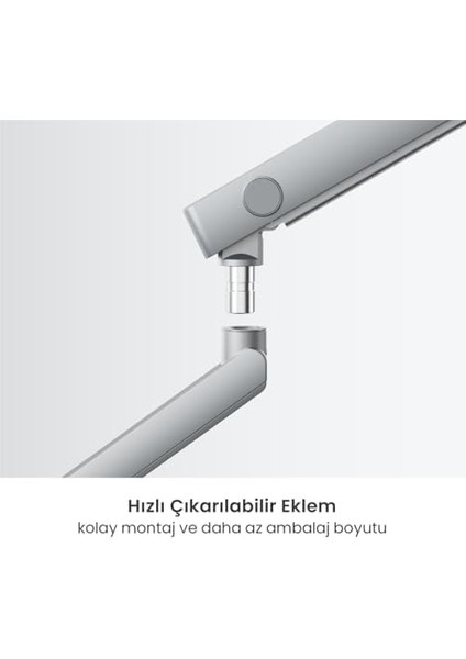 Monitör Tutucu 17" - 35" Ekranlar Için 12KG Taşıyabilir, LCD LED Monitör Tutucu Vesa Monitör Kolları, Eğilebilir Döndürülebilir Kablo Kılavuzlu Ergonomik Ekran Tutucu - Siyah