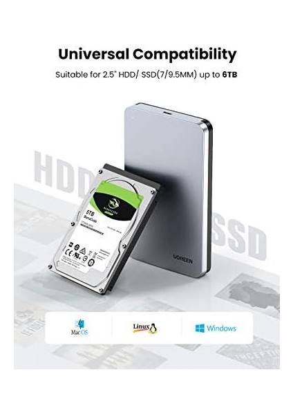 USB To USB C Gen2 2,5'' Hard Disk Kutusu
