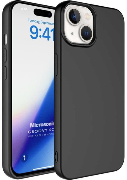 Kılıf Apple iPhone 15 Için Groovy Soft Siyah [iphone 15 ile Uyumlu Kılıf - Siyah]