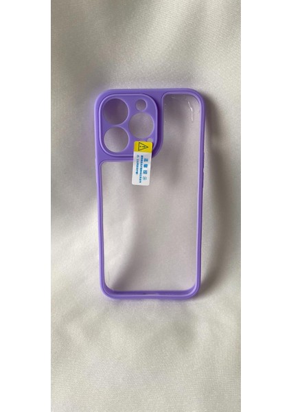 iPhone 13 Pro Max ile Uyumlu Köşeleri Renkli Şeffaf Kamera Çerçeve Korumalı Ice Silikon Telefon Kılıfı,esnek Ince Geliştirilmiş Dayanıklı Darbe Karşıtı Koruyucu Yeni Nesil Tasarım(Mor)