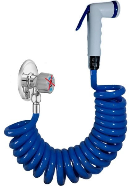 Spiral Taharet Matik Hortum Seti 250 cm (Mavi)